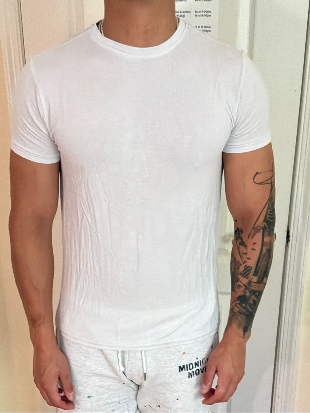 Isaac Mizrahi White Crew Neck Short Sleeve Tee